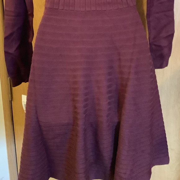 NWT Nina Leonard Mauve Knit Dress Size:  Small - Picture 7 of 9